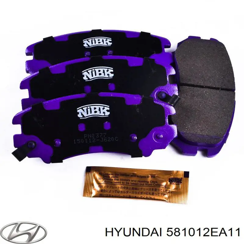 Купити 581012EA11 Hyundai/Kia Колодки гальмівні передні, дискові