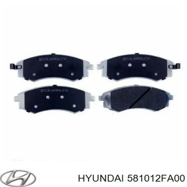 Купити 581012FA00 Hyundai/Kia Колодки гальмівні передні, дискові