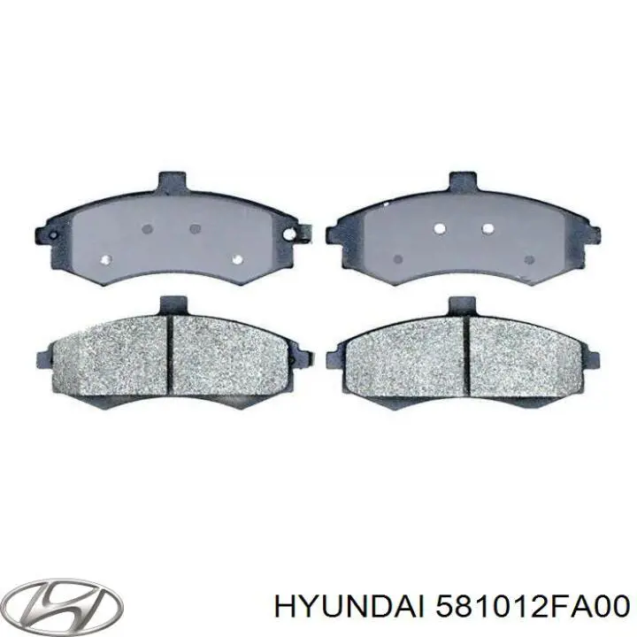 Передні тормозні колодки 581012FA00 Hyundai/Kia