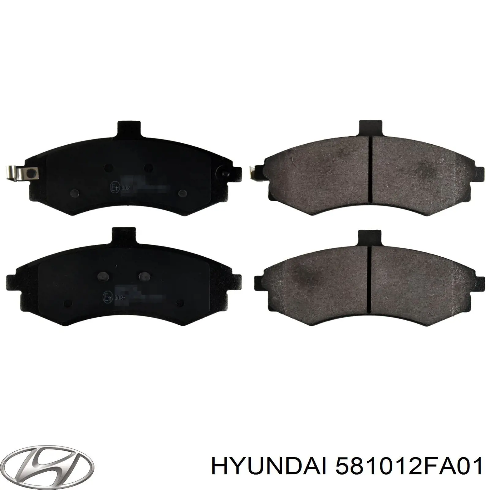 Передні тормозні колодки 581012FA01 Hyundai/Kia