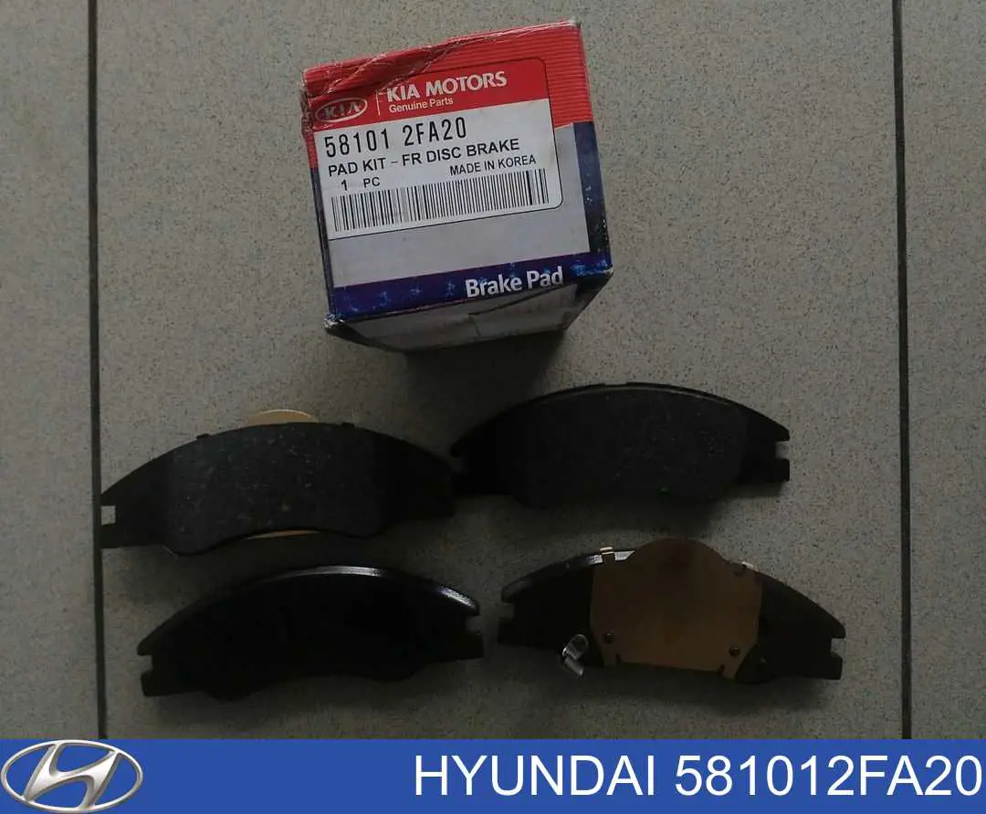 Купити 581012FA20 Hyundai/Kia Колодки гальмівні передні, дискові