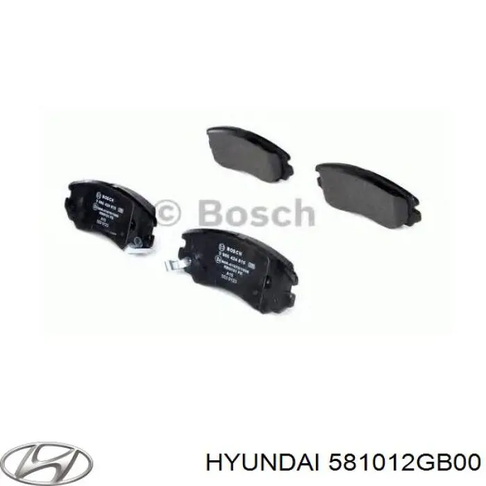 Купити 581012GB00 Hyundai/Kia Колодки гальмівні передні, дискові