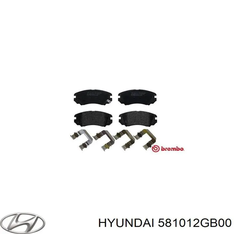 Тормозні колодки Hyundai/Kia 581012GB00