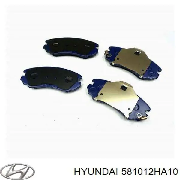 581012HA10 Hyundai/Kia колодки гальмівні передні, дискові