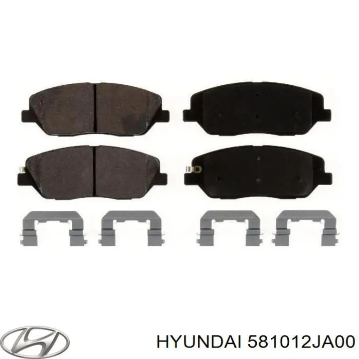 581012JA00 Hyundai/Kia колодки гальмівні передні, дискові