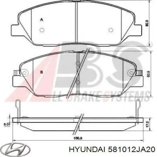  581012JA20 Hyundai/Kia