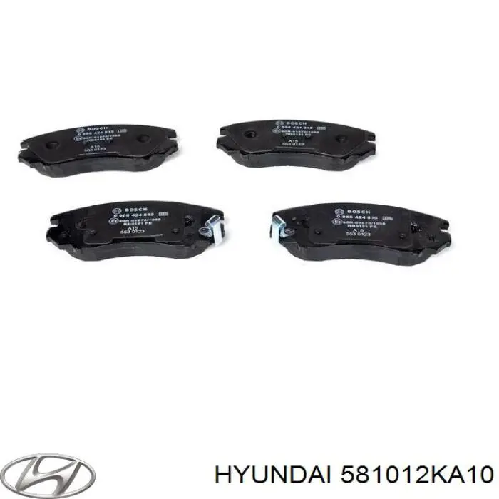 581012KA10 Hyundai/Kia Передні гальмівні колодки