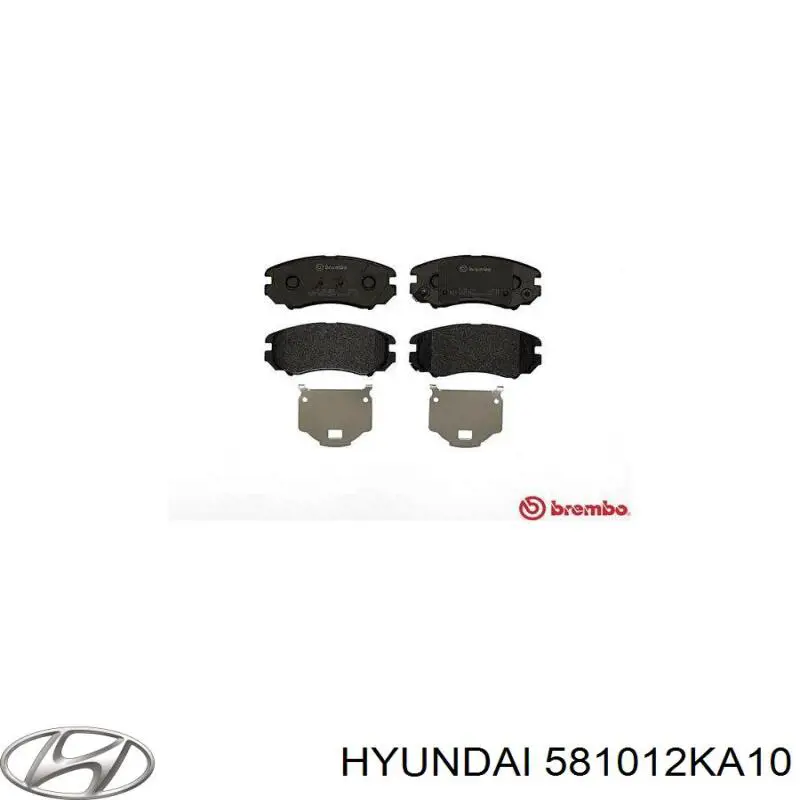Гальмівні колодки Hyundai/Kia 581012KA10 ціна, від 23.00 USD