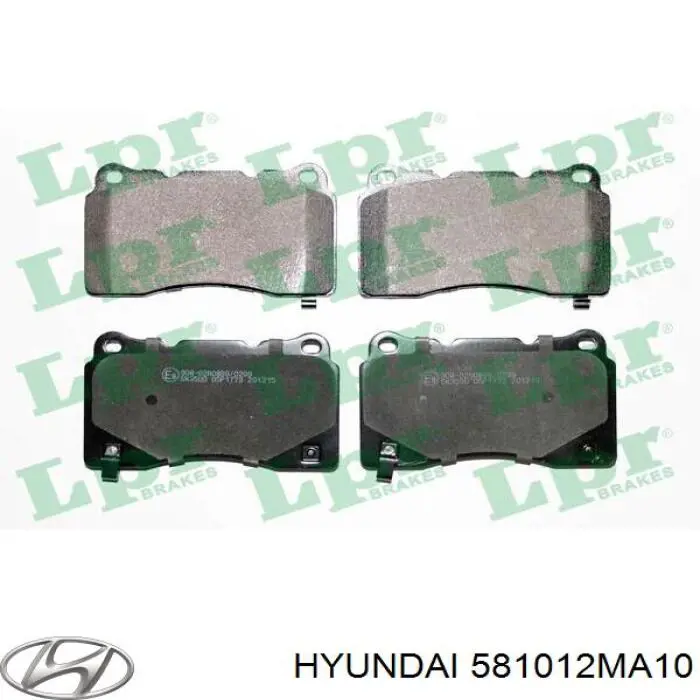 Купити 581012MA10 Hyundai/Kia Колодки гальмівні передні, дискові