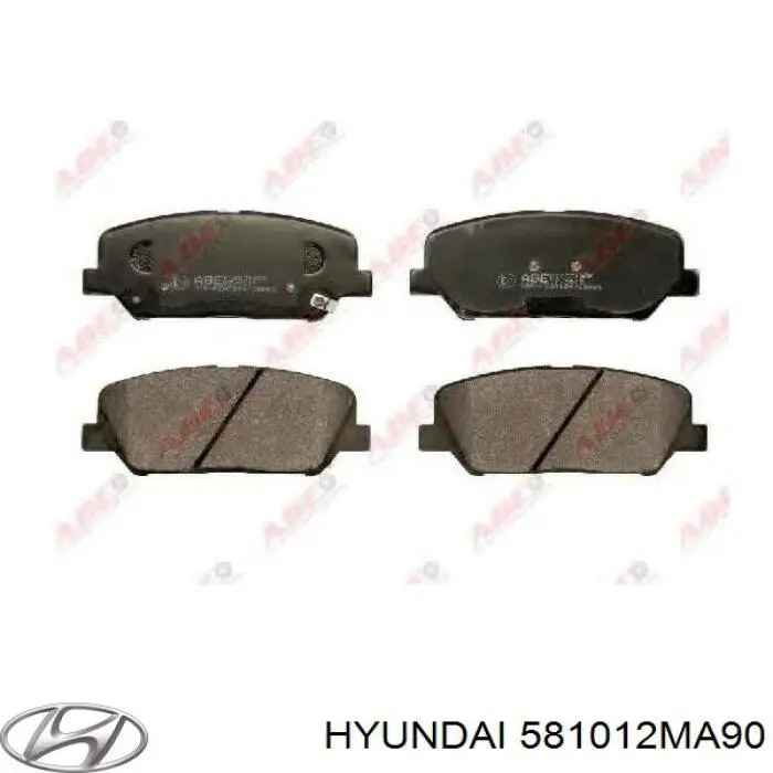 581012MA90 Hyundai/Kia Передні гальмівні колодки