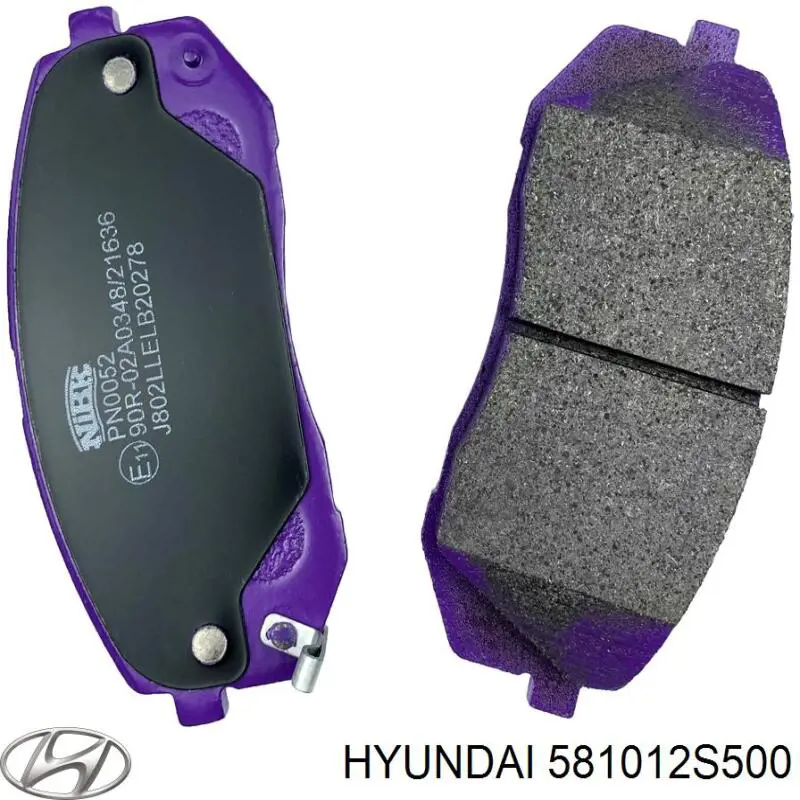 581012S500 Hyundai/Kia Передні гальмівні колодки