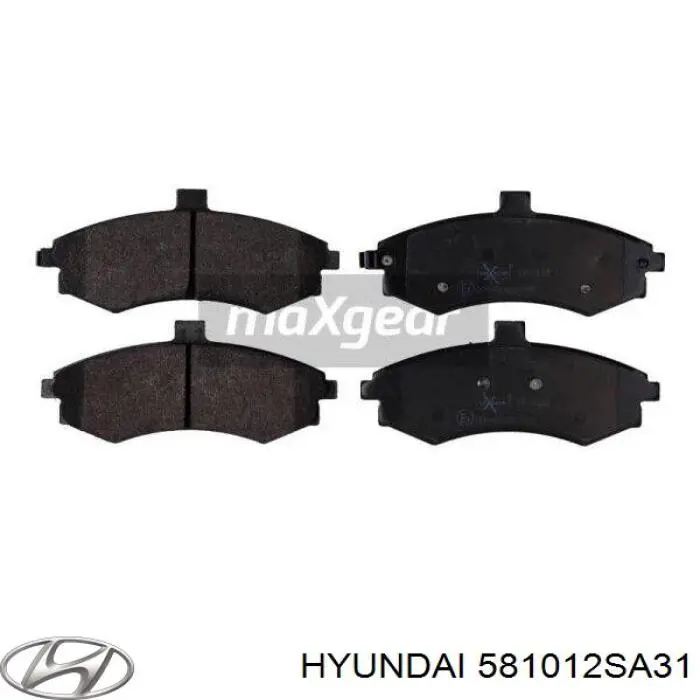 Гальмівні колодки Hyundai/Kia 581012SA31 ціна, від 18.57 USD