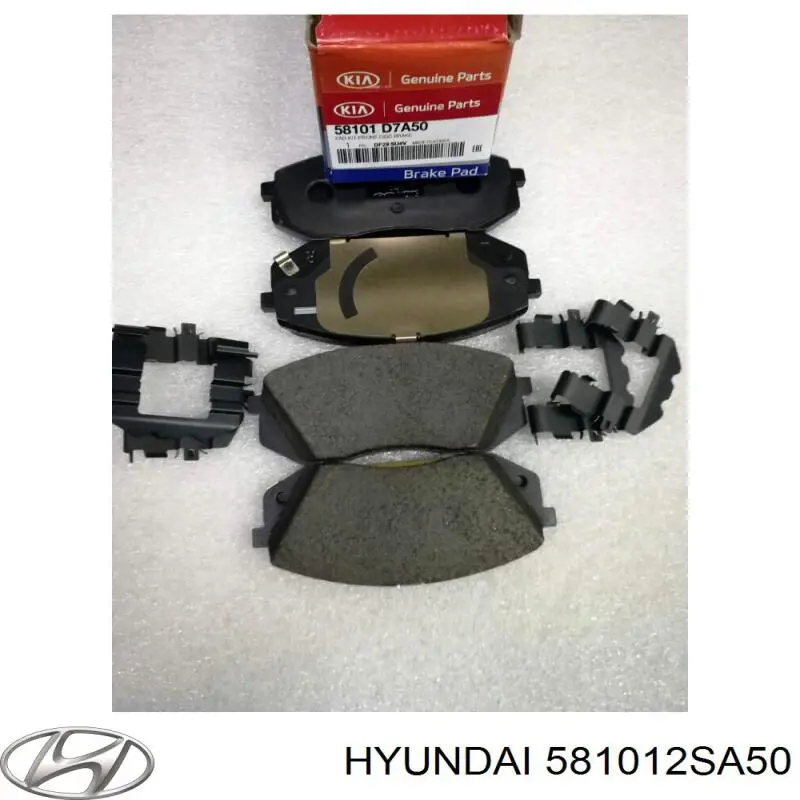 Передні тормозні колодки 581012SA50 Hyundai/Kia