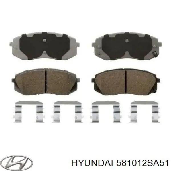 Тормозні колодки Hyundai/Kia 581012SA51