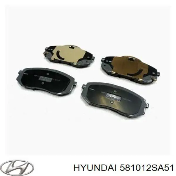 Купити 581012SA51 Hyundai/Kia Колодки гальмівні передні, дискові