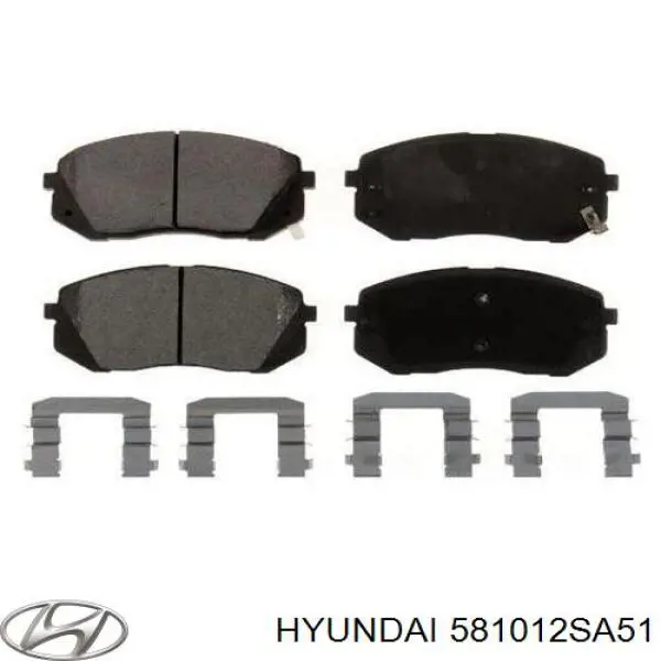 Передні тормозні колодки 581012SA51 Hyundai/Kia