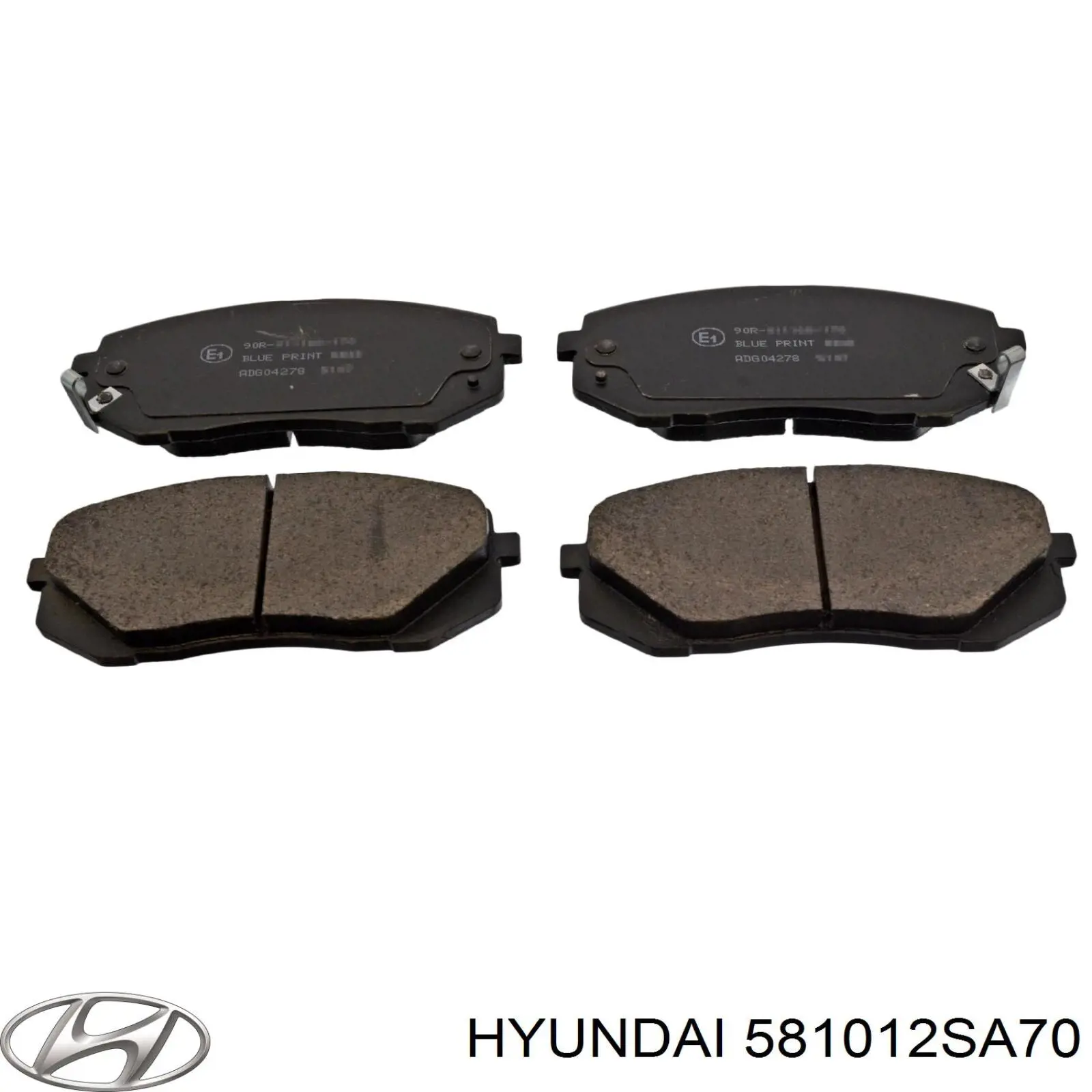 Тормозні колодки Hyundai/Kia 581012SA70