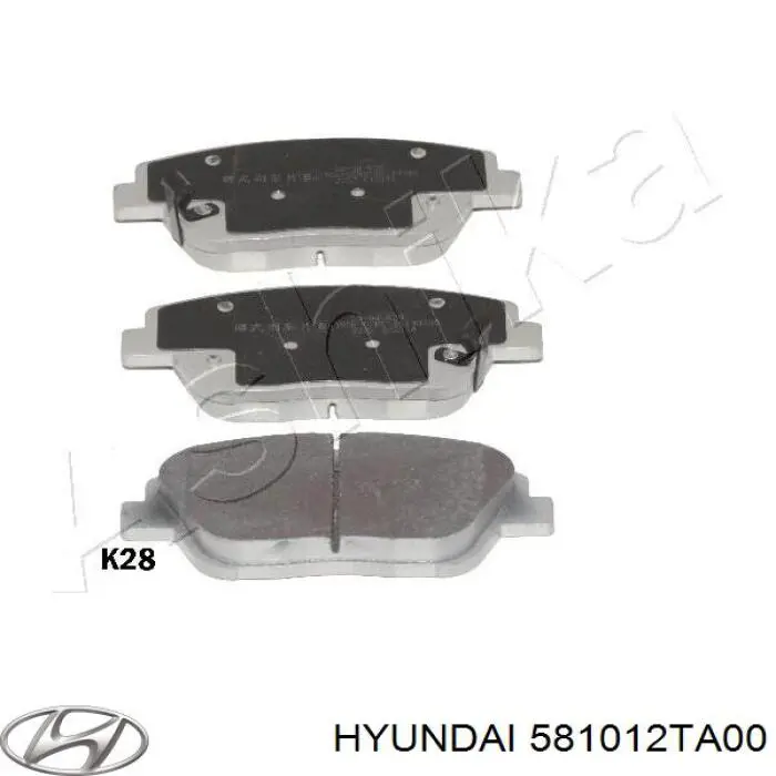 Тормозні колодки Hyundai/Kia 581012TA00