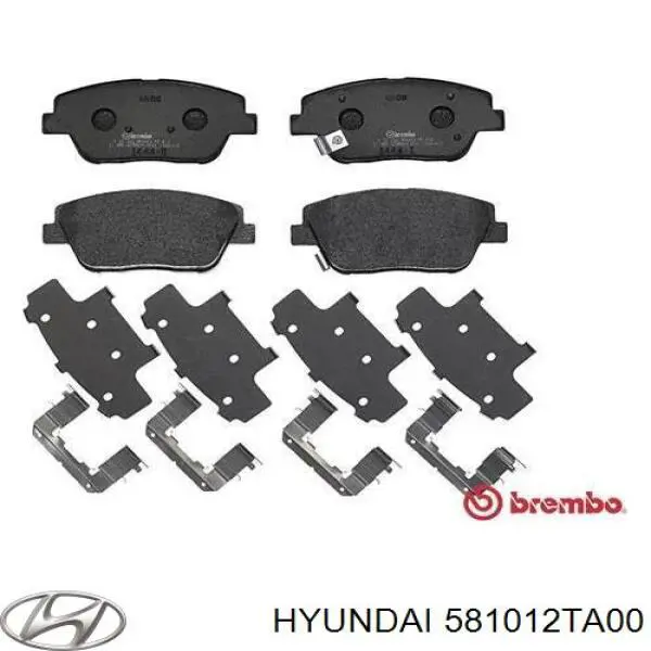 Гальмівні колодки Hyundai/Kia 581012TA00 ціна, від 24.46 USD
