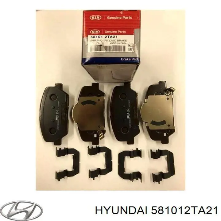 581012TA21 Hyundai/Kia колодки гальмівні передні, дискові