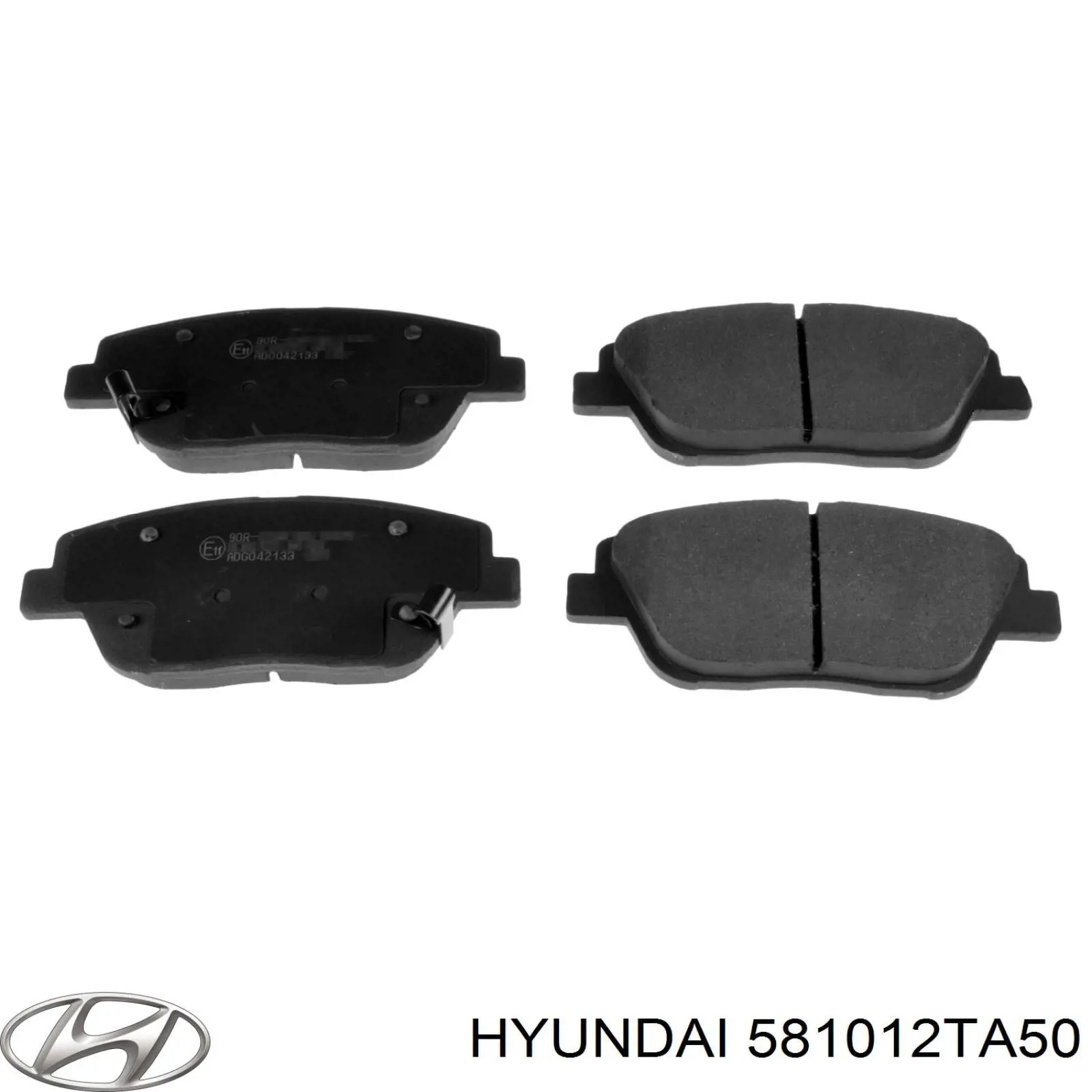 581012TA50 Hyundai/Kia колодки гальмівні передні, дискові