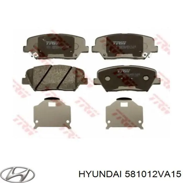 Гальмівні колодки Hyundai/Kia 581012VA15 ціна, від 27.03 USD