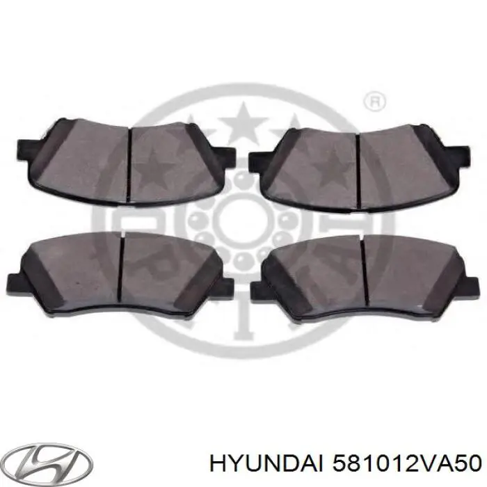 Передні тормозні колодки 581012VA50 Hyundai/Kia
