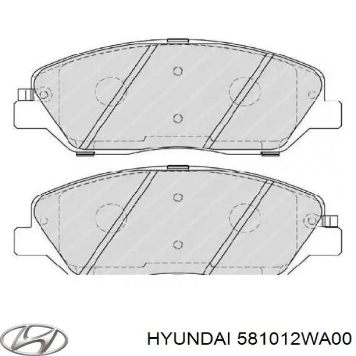 Гальмівні колодки Hyundai/Kia 581012WA00 ціна, від 26.84 USD