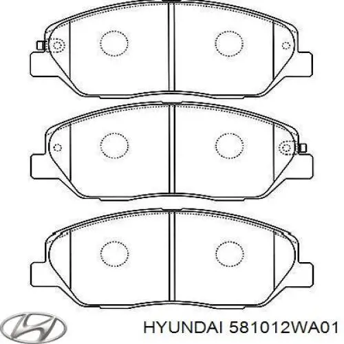 Гальмівні колодки Hyundai/Kia 581012WA01 ціна, від 26.20 USD
