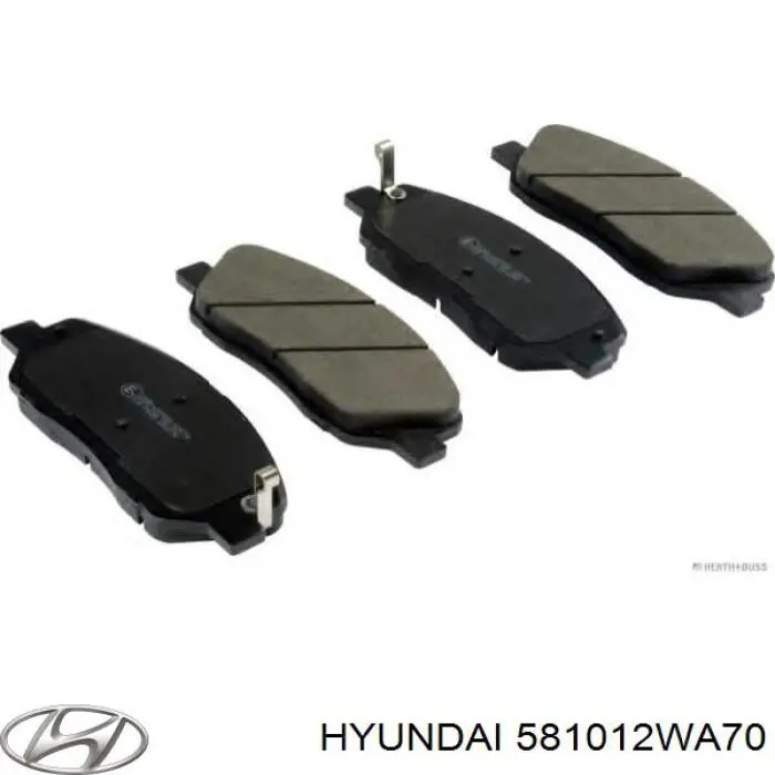 Гальмівні колодки Hyundai/Kia 581012WA70 ціна, від 24.17 USD