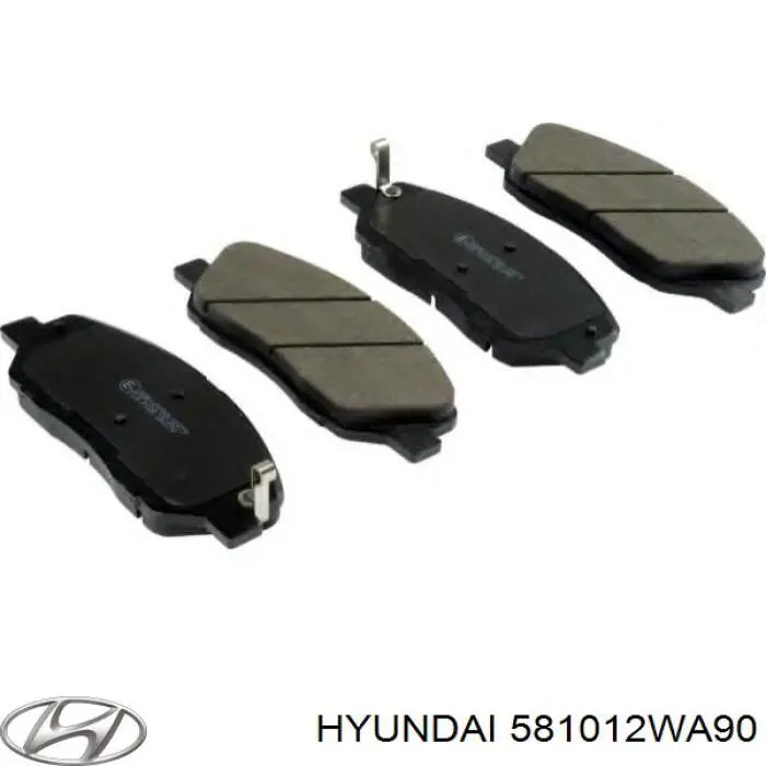 581012WA90 Hyundai/Kia колодки гальмівні передні, дискові