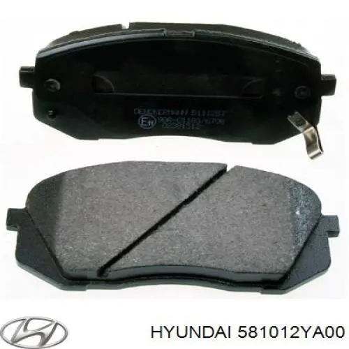 Передні тормозні колодки 581012YA00 Hyundai/Kia
