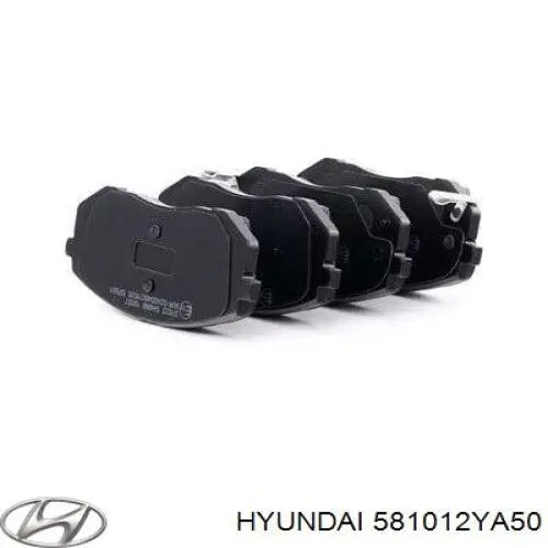Купити 581012YA50 Hyundai/Kia Колодки гальмівні передні, дискові