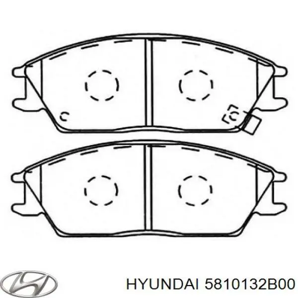 Гальмівні колодки Hyundai/Kia 5810132B00 ціна, від 15.06 USD