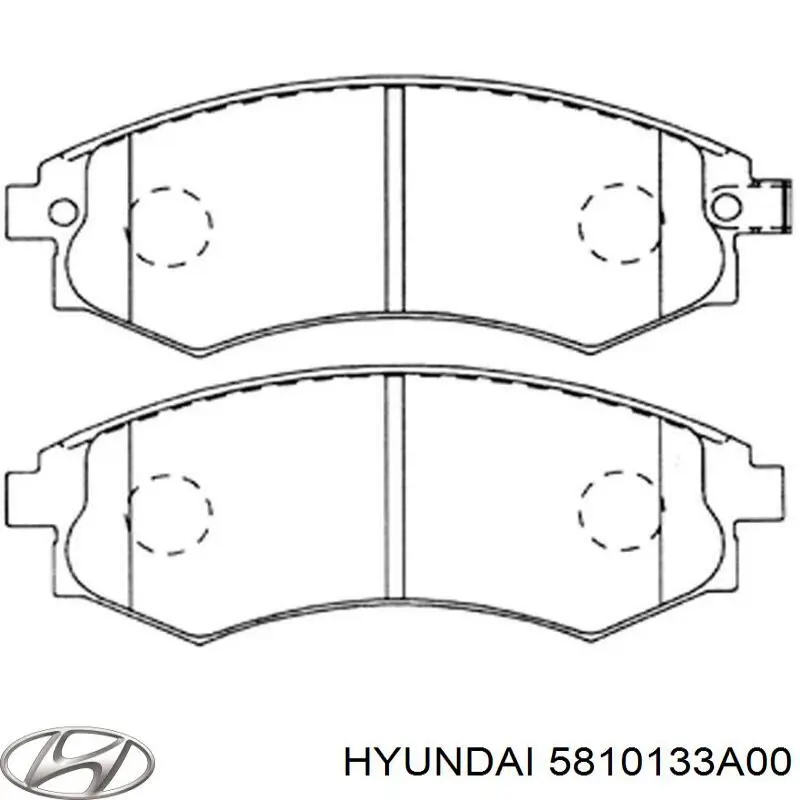 Передні тормозні колодки 5810133A00 Hyundai/Kia