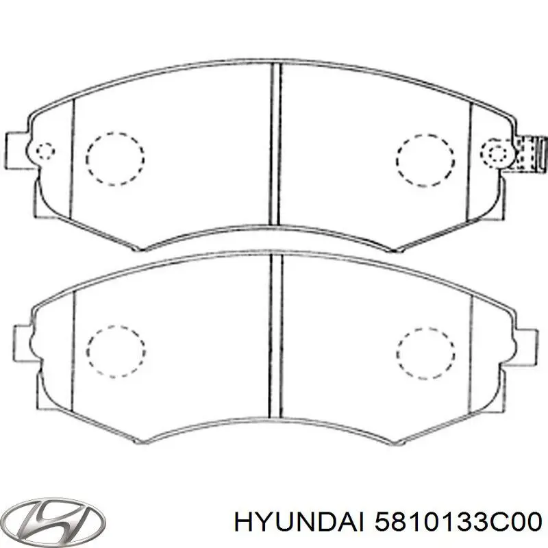 Гальмівні колодки Hyundai/Kia 5810133C00 ціна, від 14.09 USD