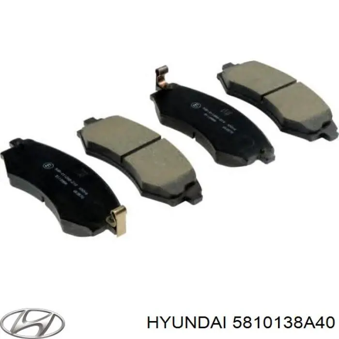 Купити 5810138A40 Hyundai/Kia Колодки гальмівні передні, дискові