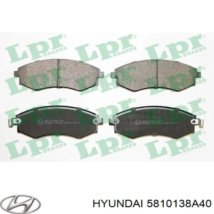 5810138A40 Hyundai/Kia колодки гальмівні передні, дискові