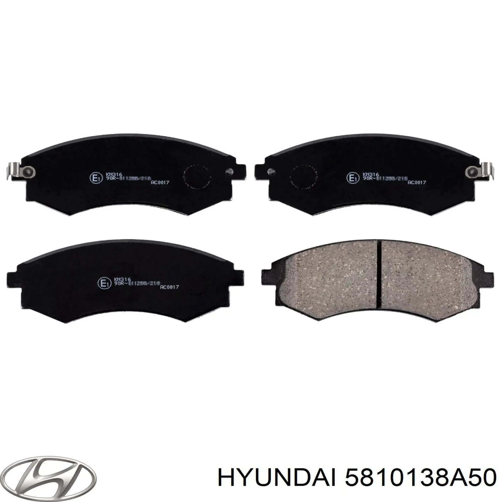 5810138A50 Hyundai/Kia колодки гальмівні передні, дискові