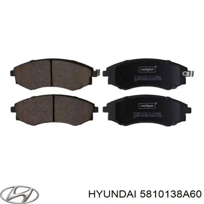 5810138A60 Hyundai/Kia колодки гальмівні передні, дискові