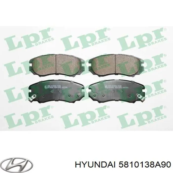 Купити 5810138A90 Hyundai/Kia Колодки гальмівні передні, дискові