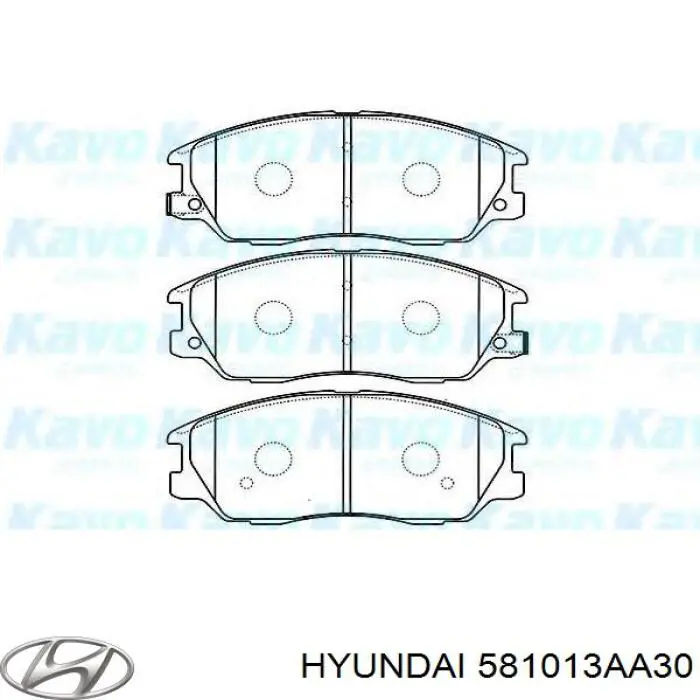 Купити 581013AA30 Hyundai/Kia Колодки гальмівні передні, дискові
