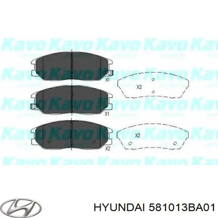 Колодки гальмівні передні, дискові 581013BA01 Hyundai/Kia