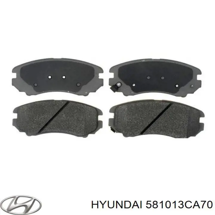 Гальмівні колодки Hyundai/Kia 581013CA70 ціна, від 20.27 USD