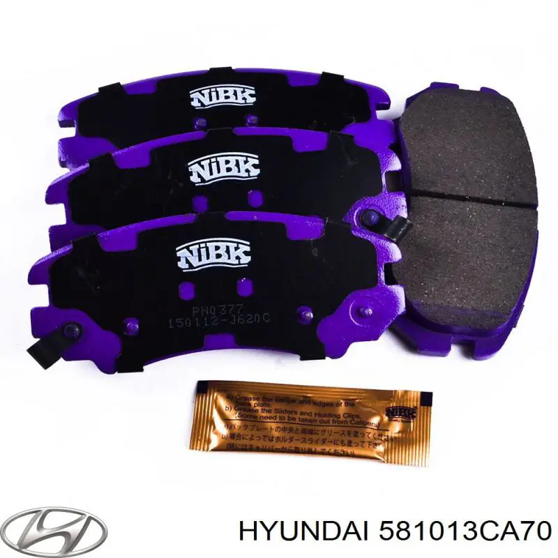 Тормозні колодки Hyundai/Kia 581013CA70