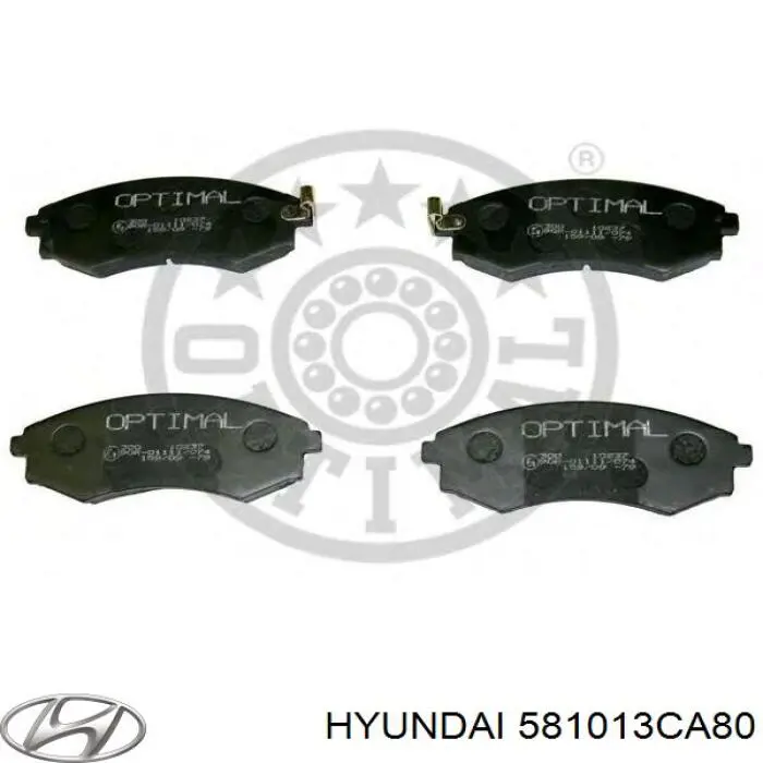 Гальмівні колодки Hyundai/Kia 581013CA80 ціна, від 16.96 USD