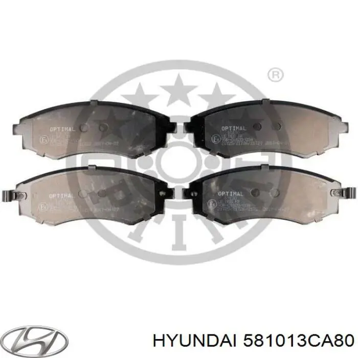 Купити 581013CA80 Hyundai/Kia Колодки гальмівні передні, дискові