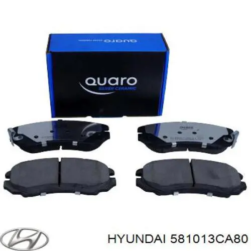 581013CA80 Hyundai/Kia колодки гальмівні передні, дискові