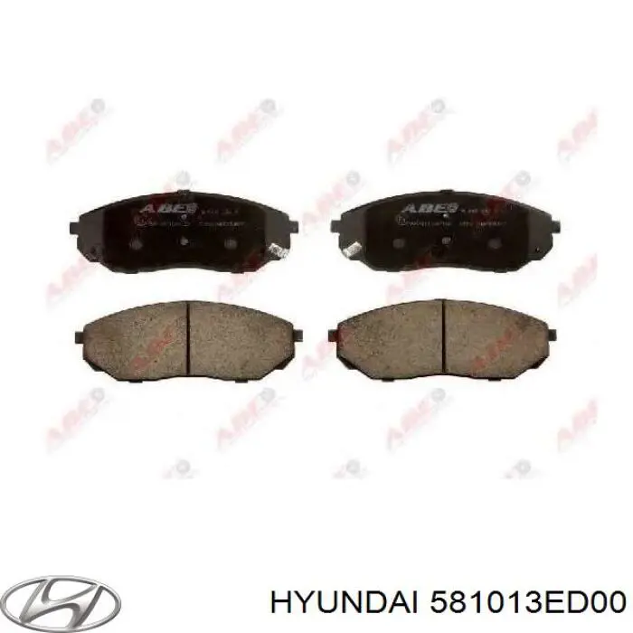 Гальмівні колодки Hyundai/Kia 581013ED00 ціна, від 25.39 USD