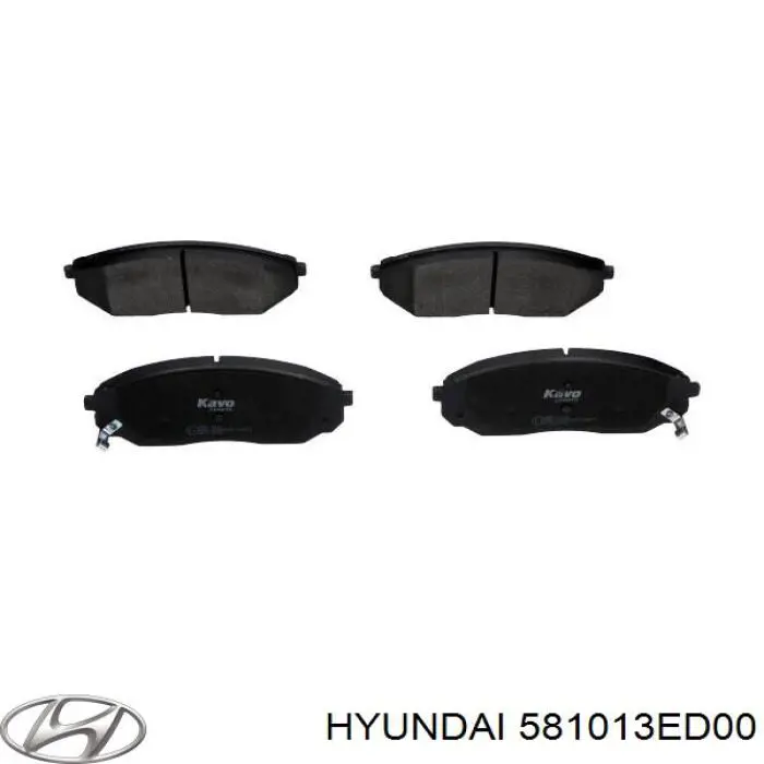 Купити 581013ED00 Hyundai/Kia Колодки гальмівні передні, дискові